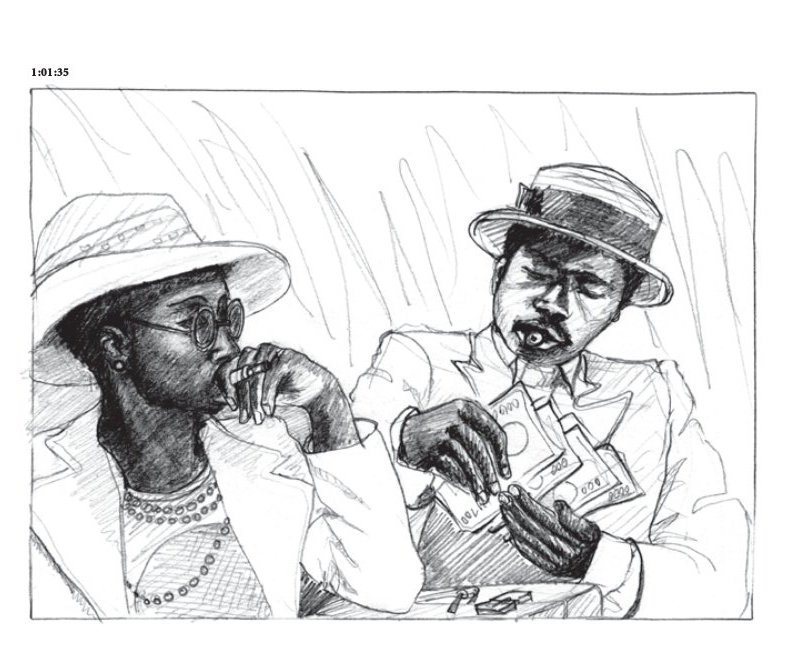 Post storyboard, d’après le film Touki Bouki de Djibril Mambety Diop