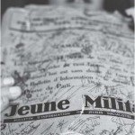 Jeune militant, photographie en couleur - 2008