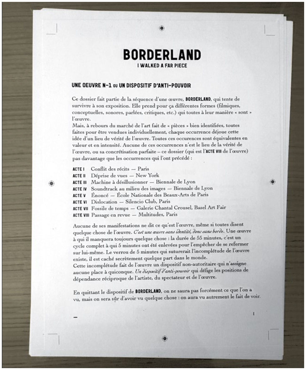 Borderland - Consulter les œuvres de Melik Ohanian